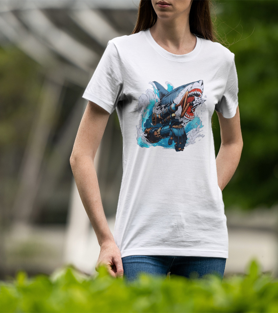 Steampunk Shark Lies Of P Puppet String Adventure Magic T-Shirt