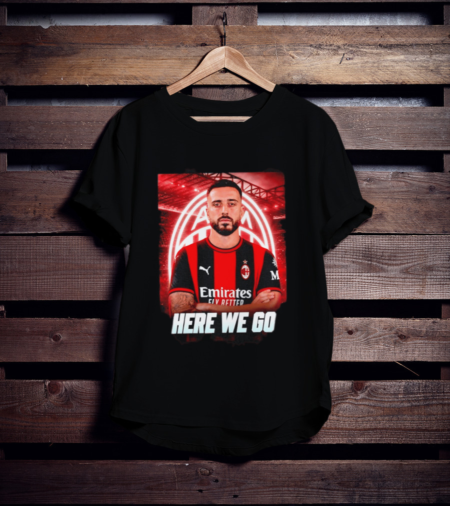 AC Milan Sign Mario Gila From Lazio Here We Go Soccer Transfer News T-Shirt