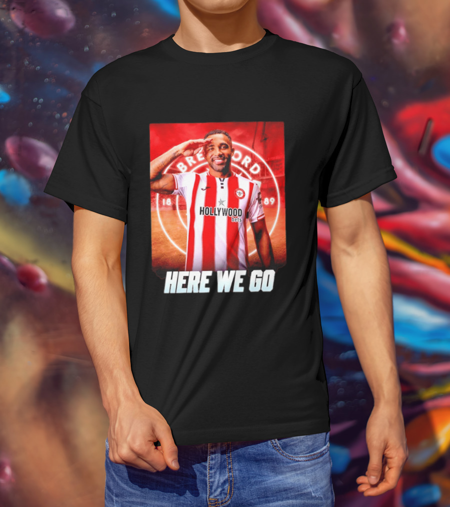 Brentford FC Callum Wilson Here We Go Hollywood Bets T-Shirt