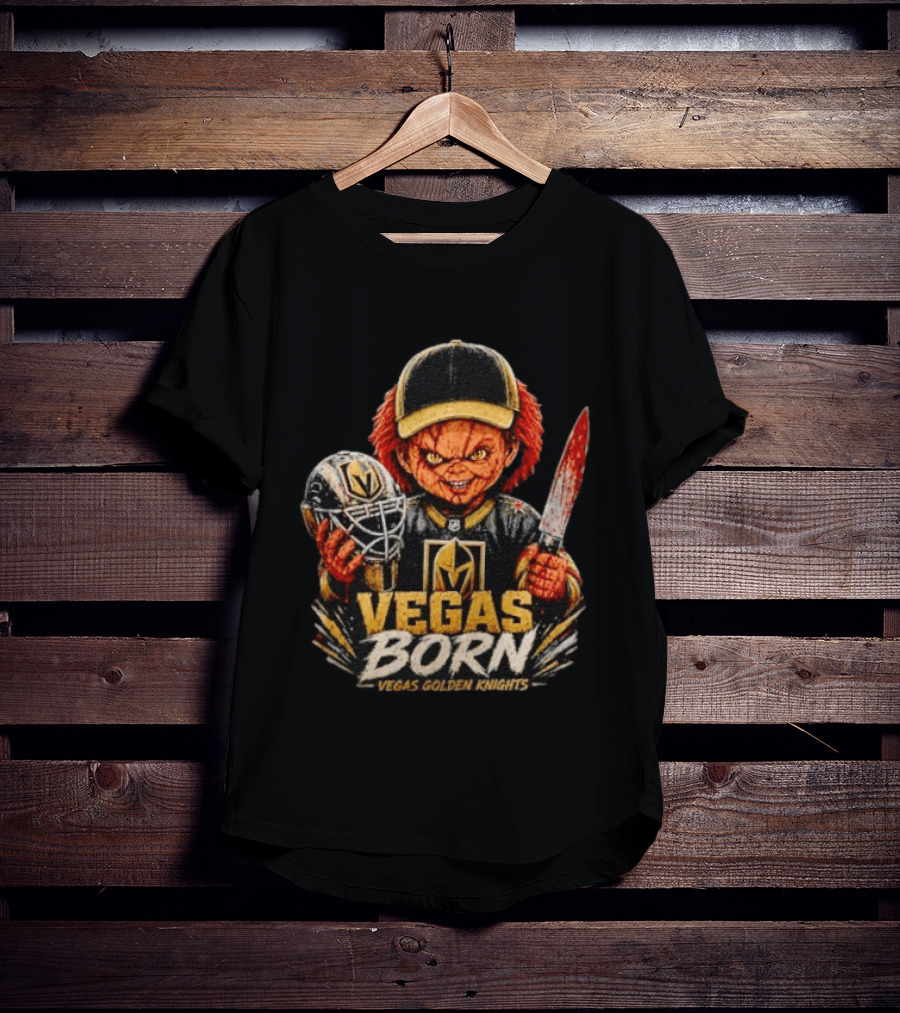 Vegas Born Chucky Vegas Golden Knights NHL T-Shirt