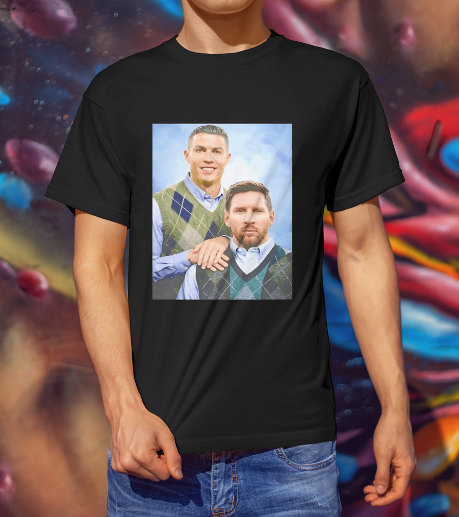 Cristiano Ronaldo Lionel Messi Step Brothers Meme T-Shirt