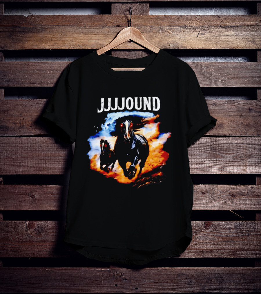 JJJJound 90s Horses Running With Fiery T-Shirt