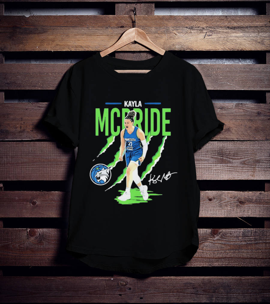 Kayla McBride Minnesota Lynx Mayo Clinic 21 Basketball T-Shirt