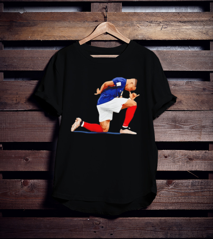 France National Team Kylian Mbappe Celebration Iconic Pose T-Shirt