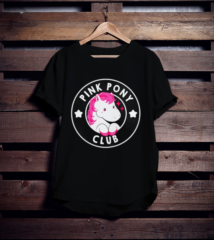 Pink Pony Club Chappell Roan Music Pop Cute Horse Icon Trend T-Shirt
