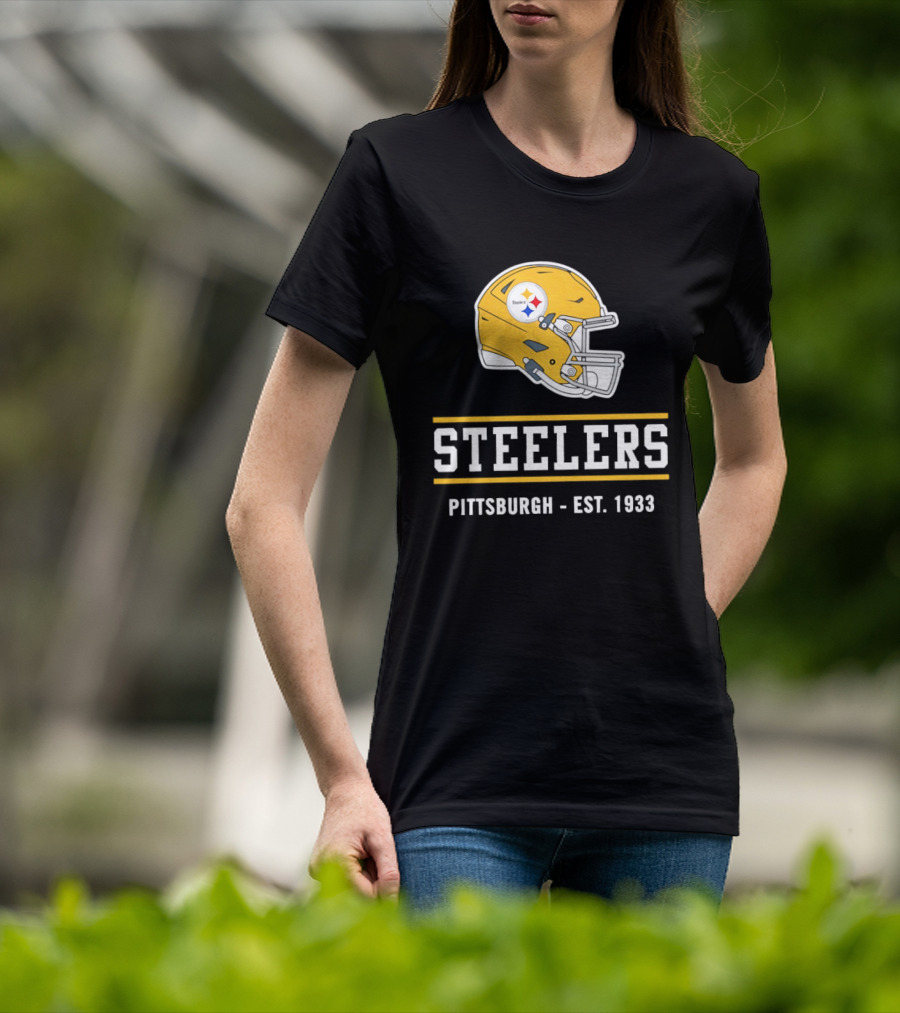 Pittsburgh Steelers Helmet Est 1933 T-Shirt