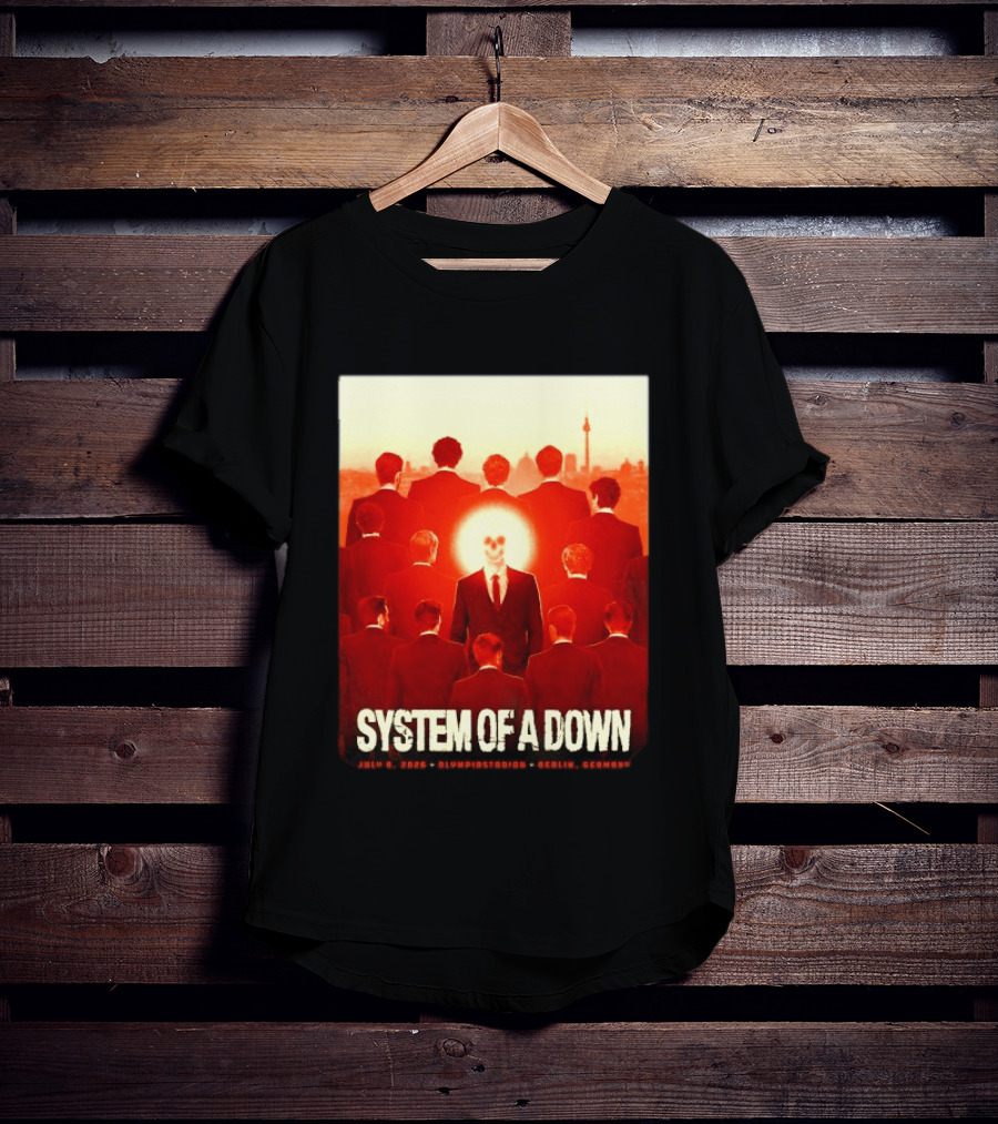 System Of A Down July 8 2026 Olympiastadion Berlin Germany Ghost Rider T-Shirt