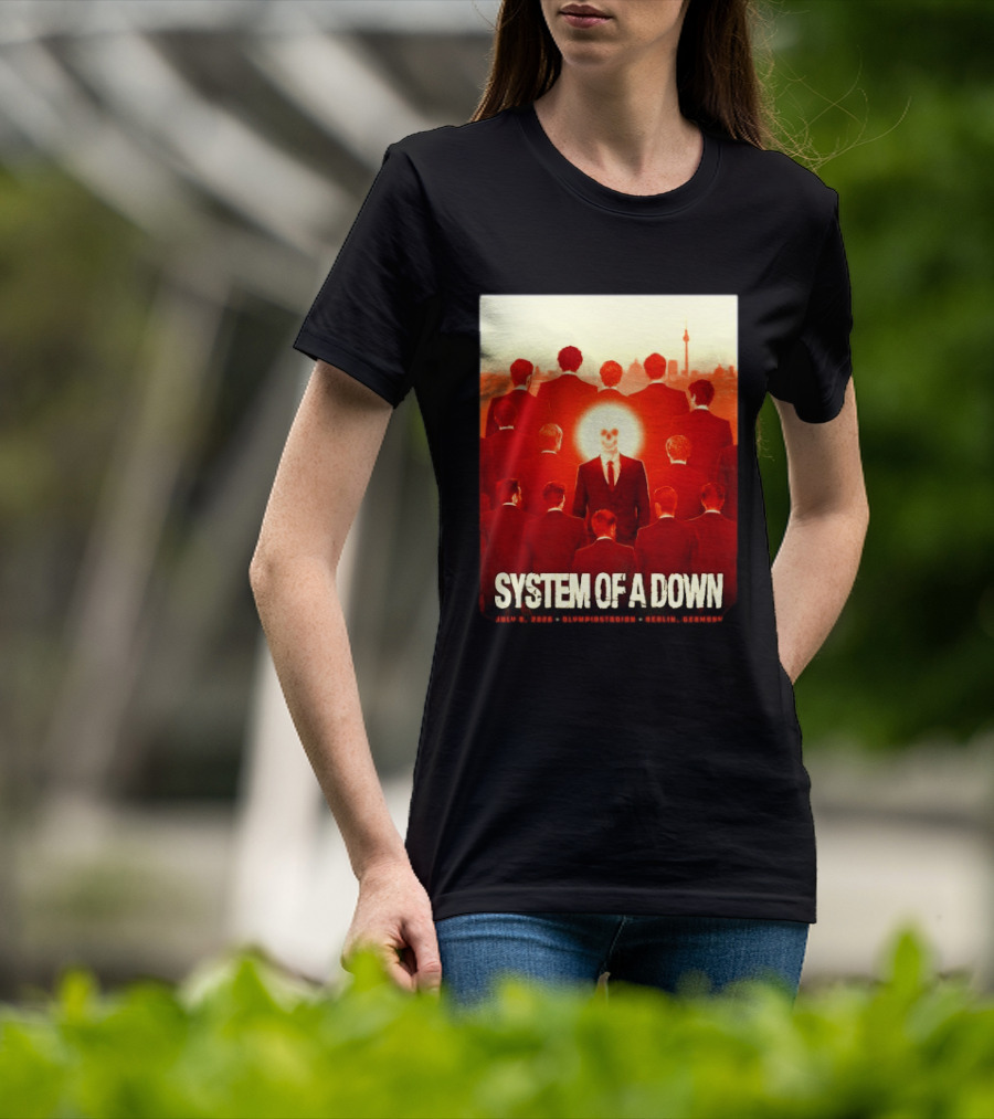 System Of A Down July 8 2026 Olympiastadion Berlin Germany Ghost Rider T-Shirt