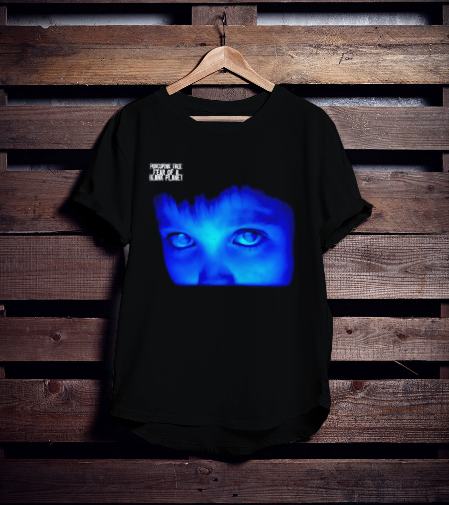 Porcupine Tree Fear Of A Blank Planet 2007 Rock Album Cover Blue Face T-Shirt