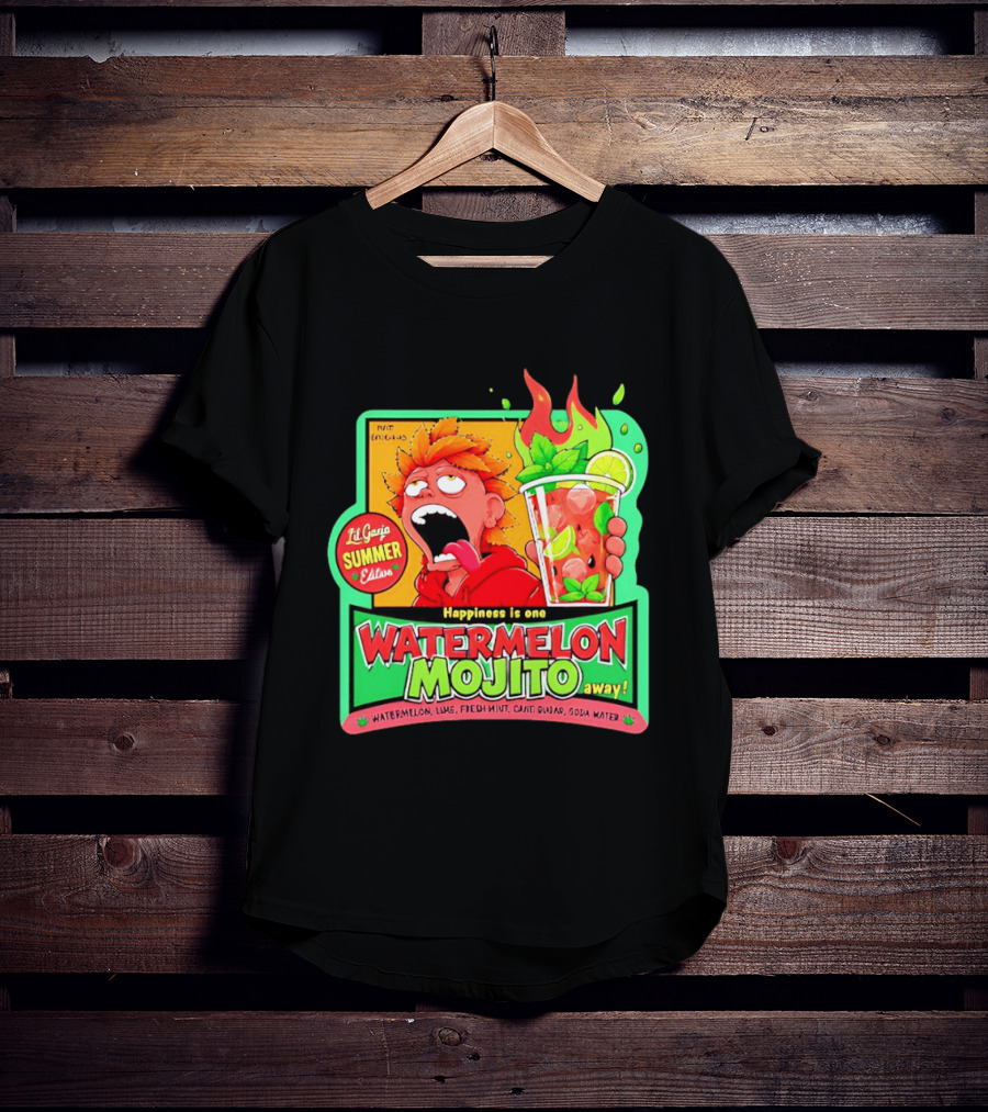 Lil Ganja Summer Edition Happiness Is One Watermelon Mojito Away T-Shirt