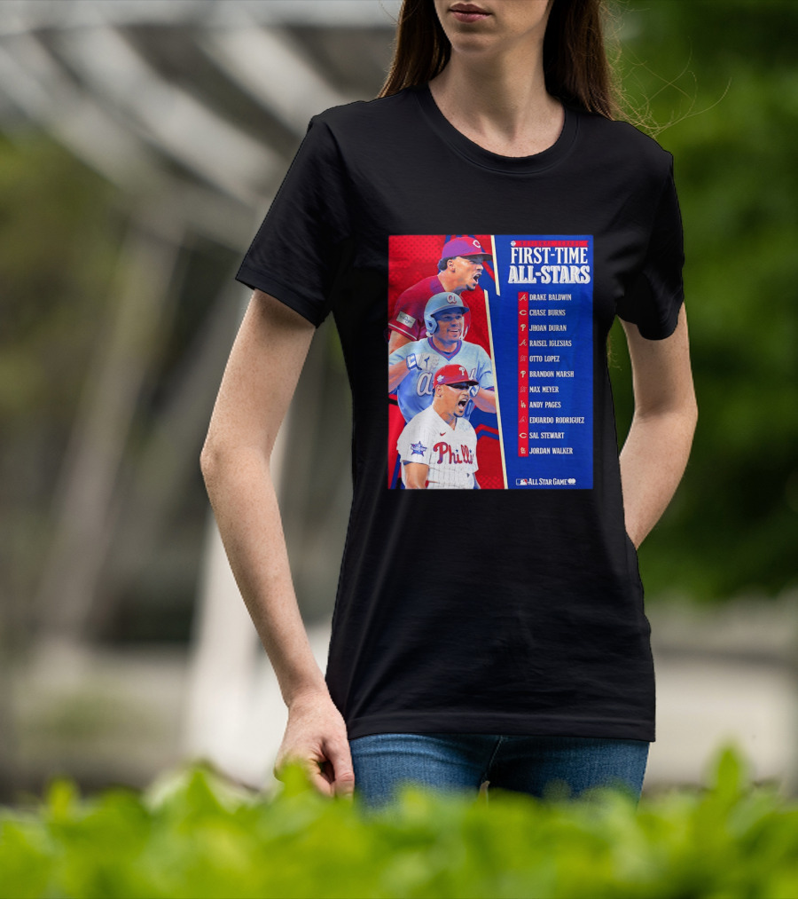 MLB National League First Time All Stars T-Shirt