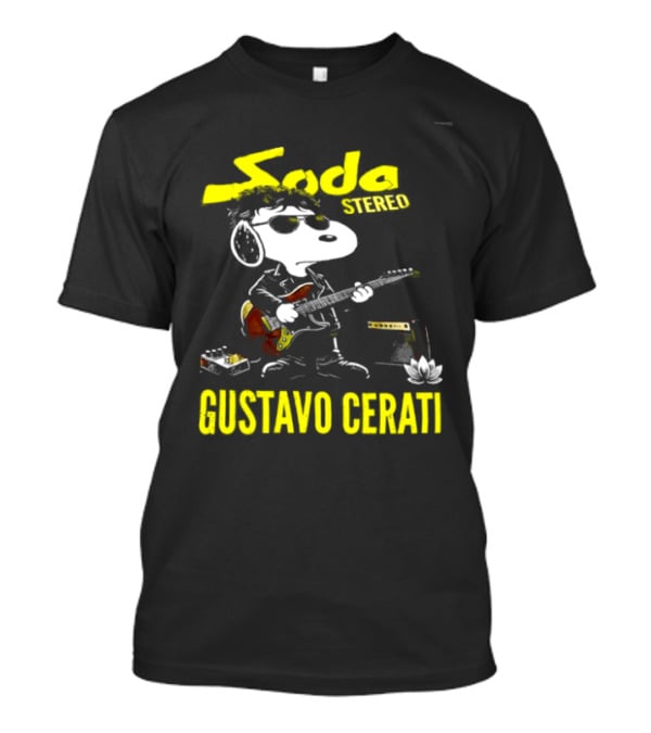 Soda Stereo Snoopy Guitar Gustavo Cerati T-Shirt