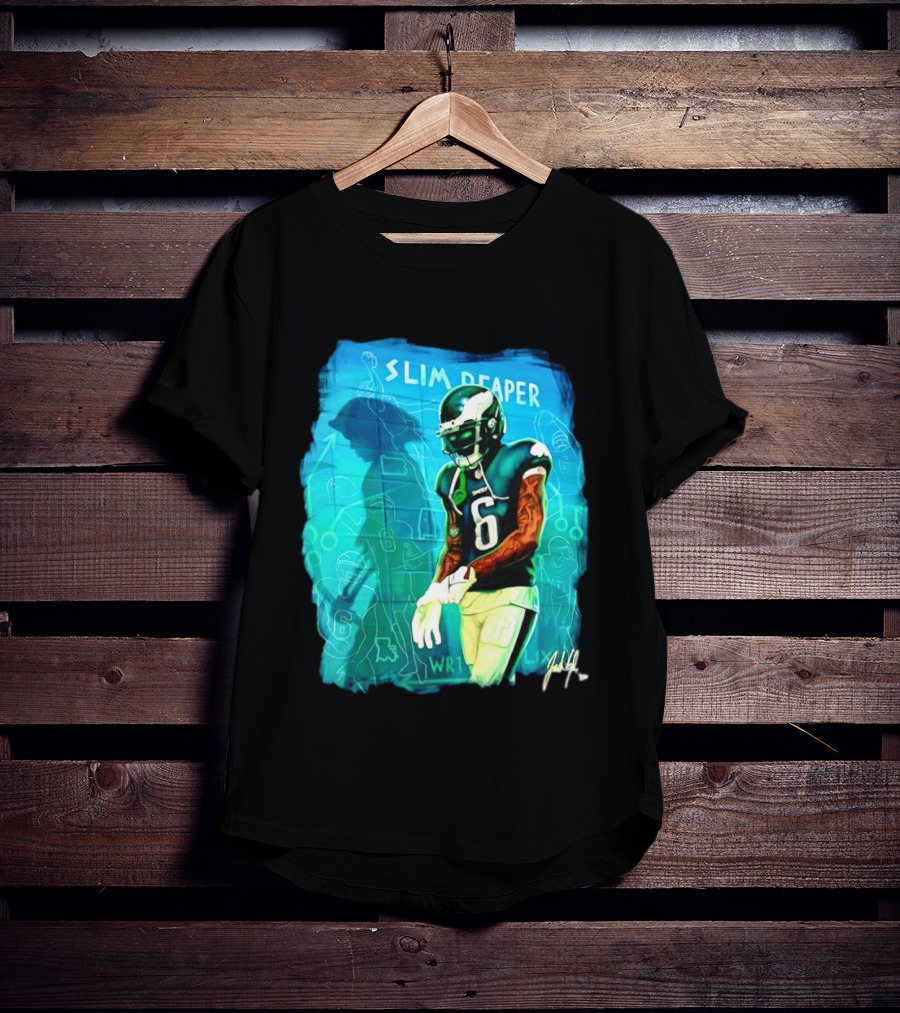 Philadelphia Eagles Devonta Smith Slim Reaper Phantom Six WR1 T-Shirt