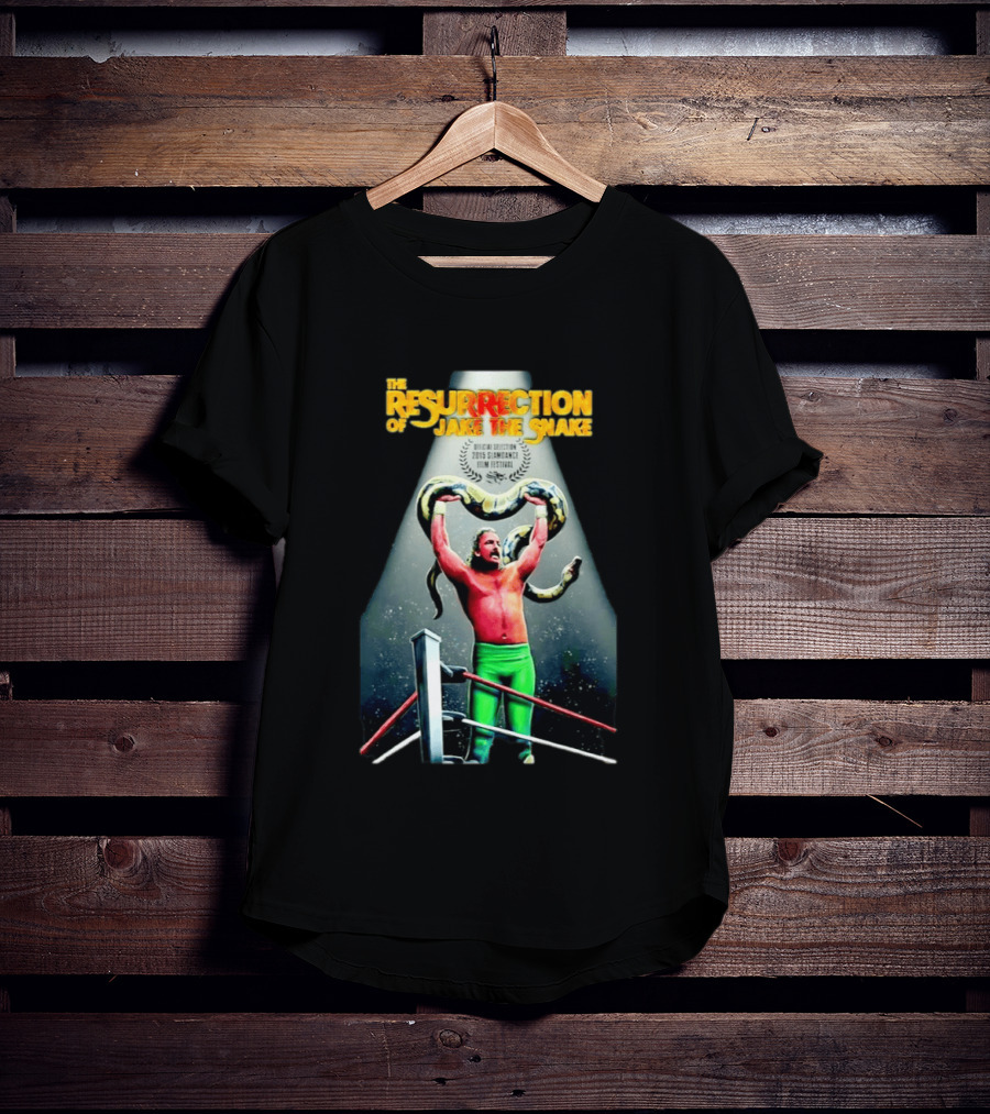 The Resurrection Of Jake The Snake Wrestling Documentary Official Selection 2015 Sundance Film Festival T-Shirt