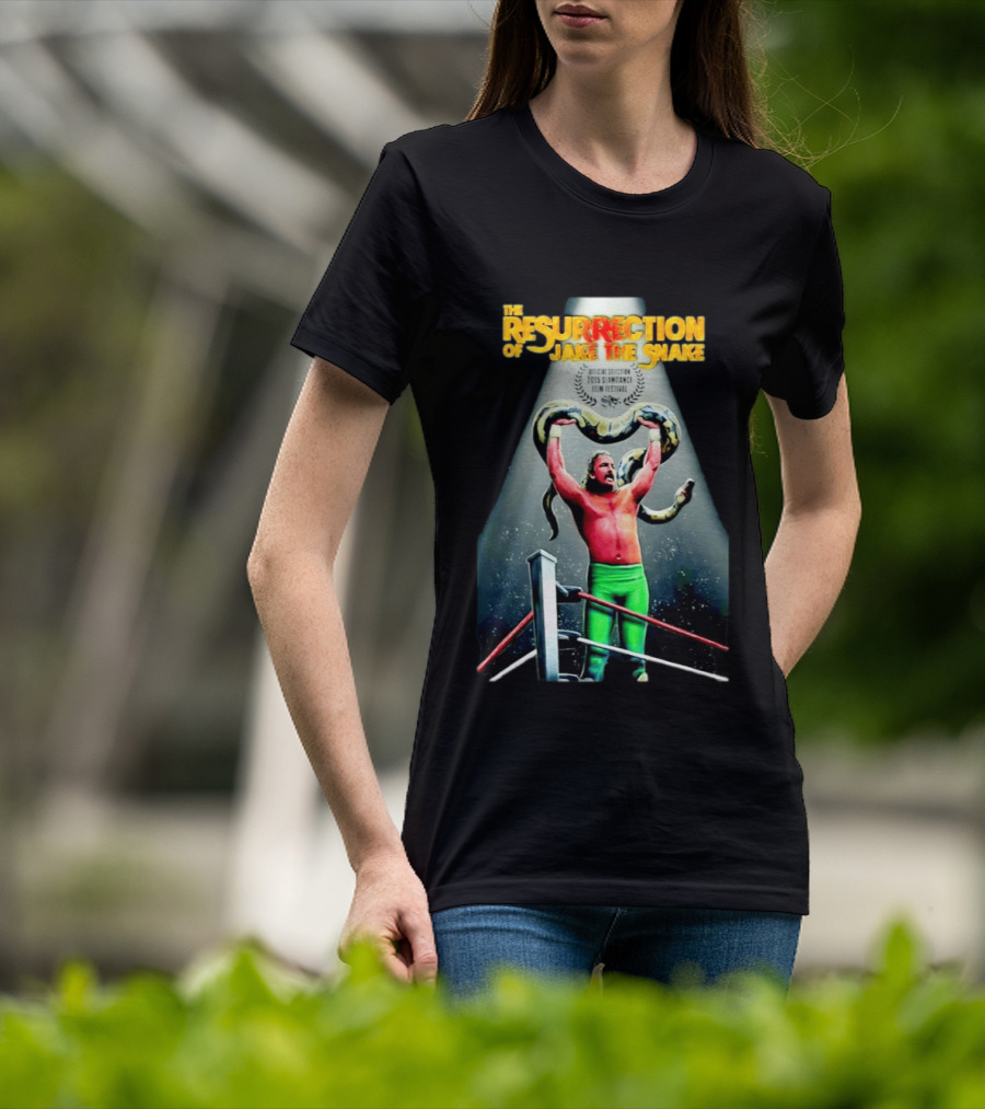 The Resurrection Of Jake The Snake Wrestling Documentary Official Selection 2015 Sundance Film Festival T-Shirt
