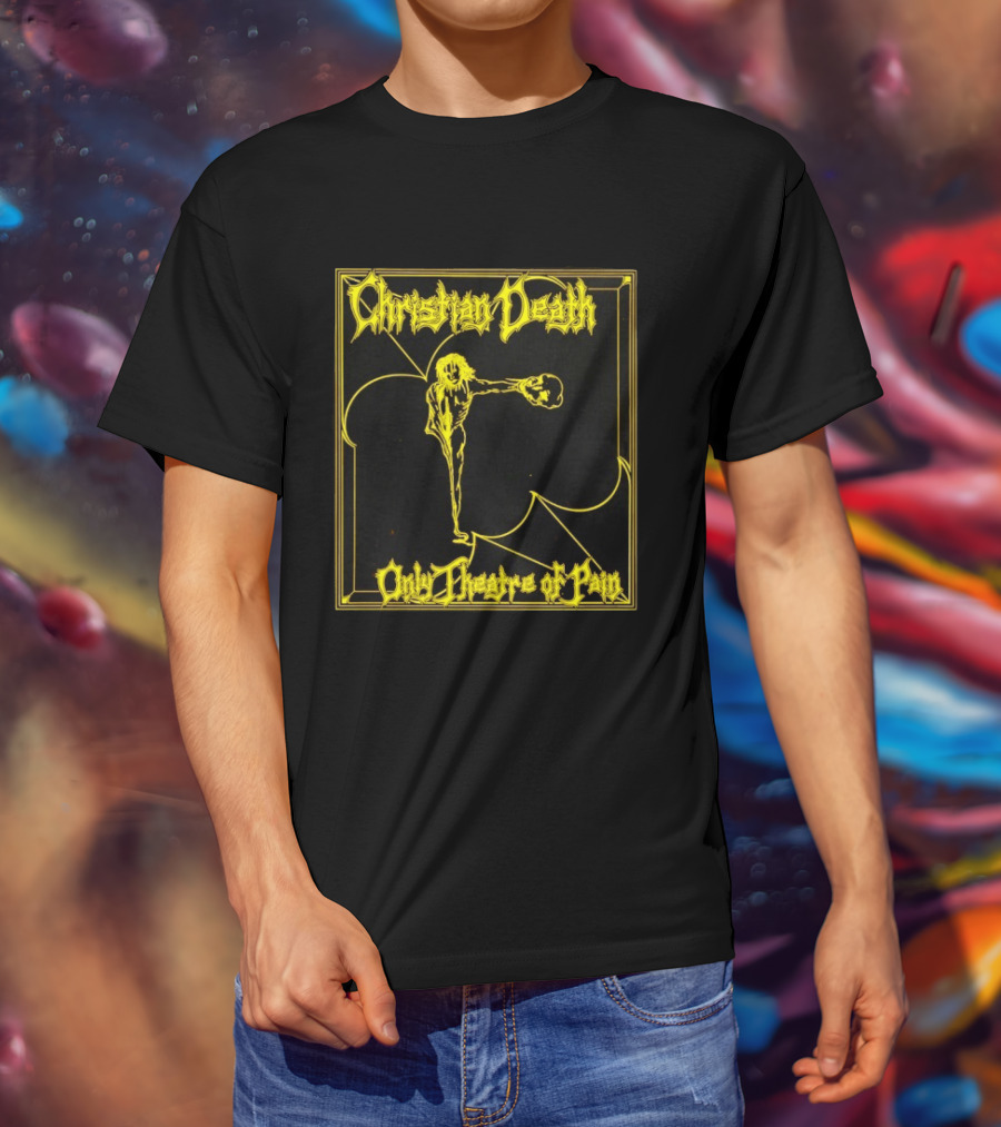 Christian Death Only Theatre Of Pain Skeleton Gothic Rock Aesthetic T-Shirt