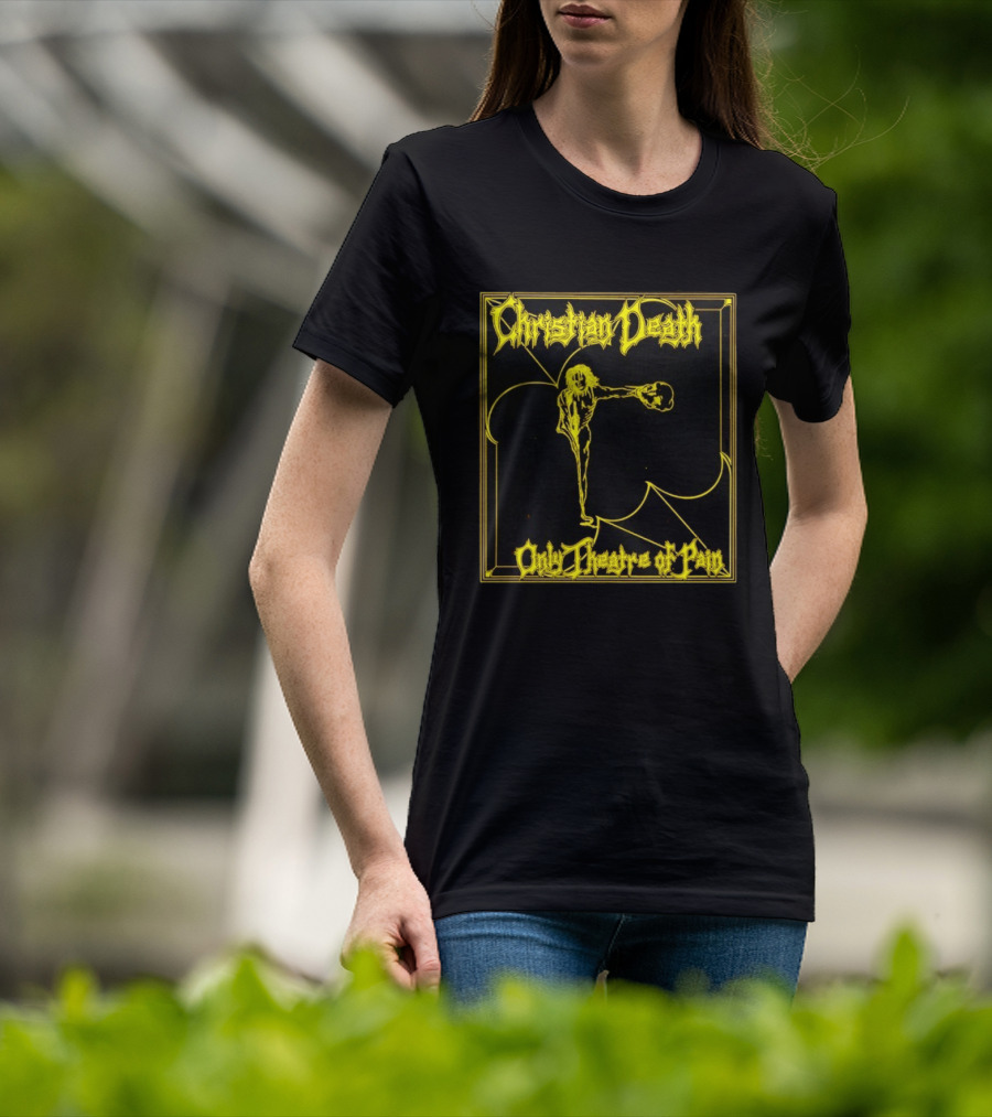 Christian Death Only Theatre Of Pain Skeleton Gothic Rock Aesthetic T-Shirt