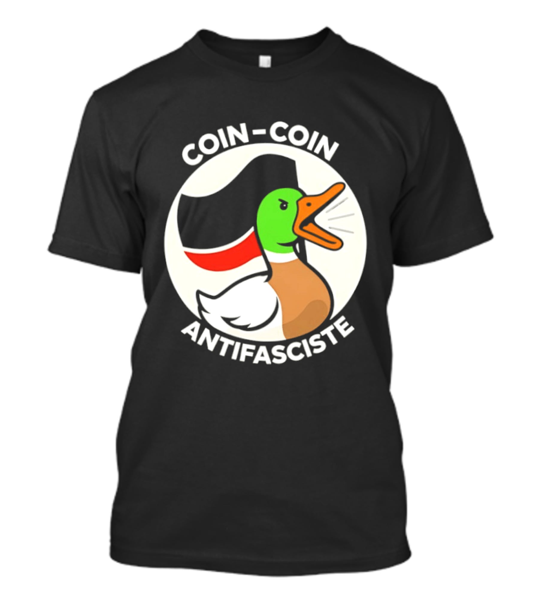 Coin Coin Antifasciste Duck Antifa Protest T-Shirt