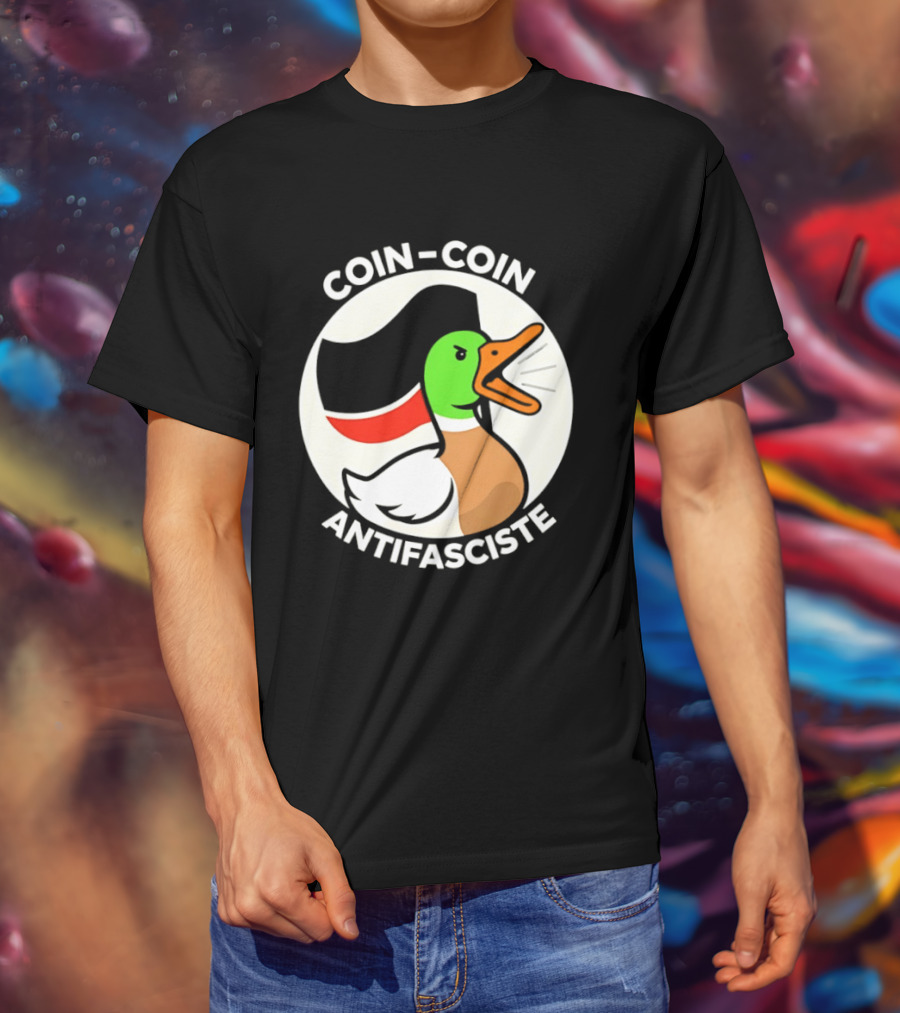 Coin Coin Antifasciste Duck Antifa Protest T-Shirt