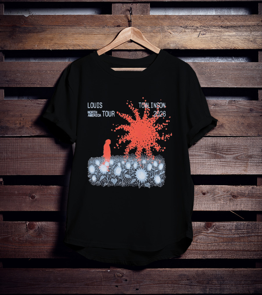 Louis Tomlinson North America Tour 2026 Sunflower Field Explosion T-Shirt