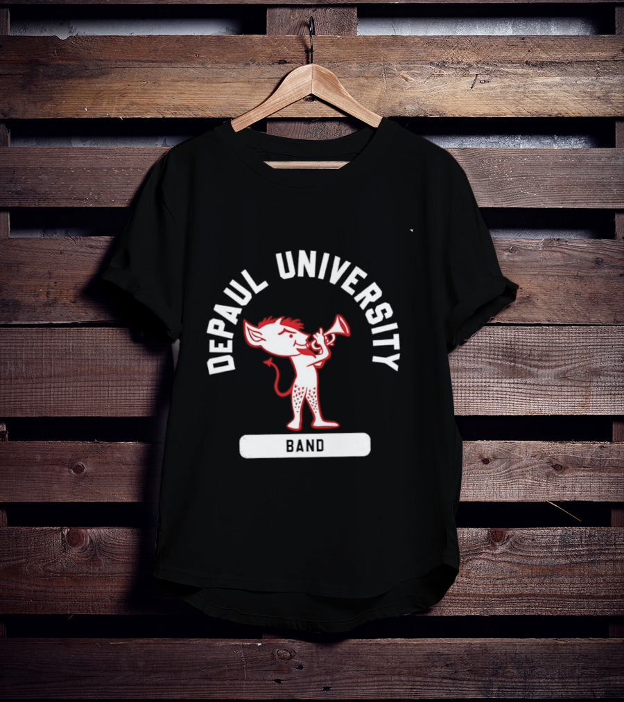 DePaul University Band Blue Demons Mascot Billy Arc T-Shirt