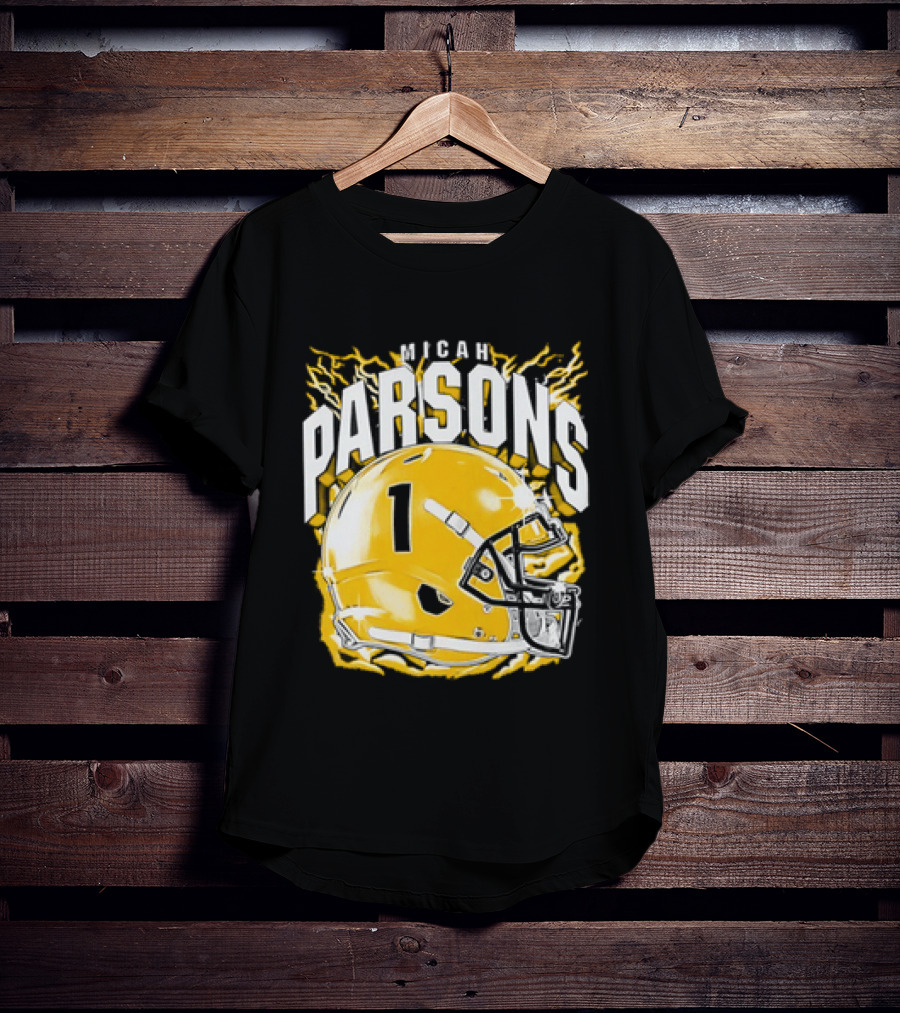 Micah Parsons 1 Helmet Green Bay Packers T-Shirt