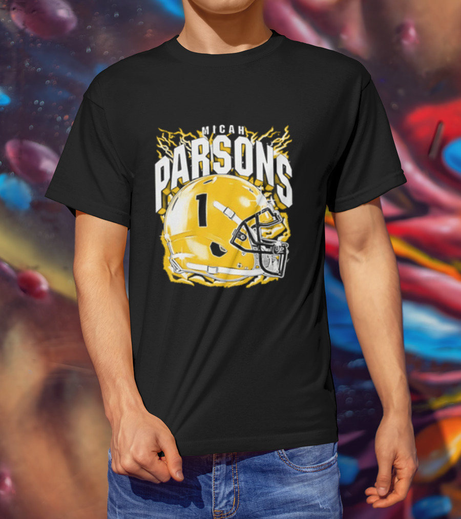 Micah Parsons 1 Helmet Green Bay Packers T-Shirt