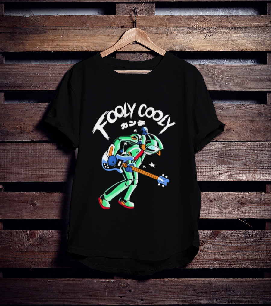 FLCL Fooly Cooly Kanchi Guitar Anime Gainax Robot T-Shirt
