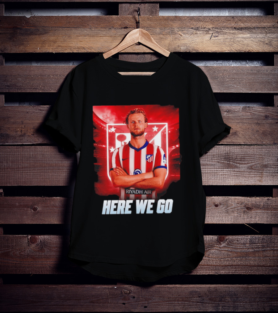 Atlético Madrid Transfer Morten Hjulmand Here We Go Announcement T-Shirt