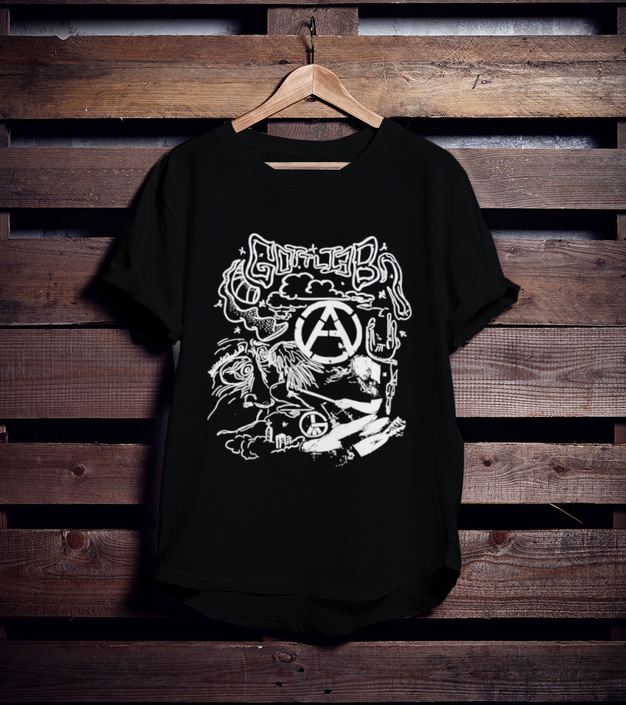 Gottlieb Anarchy Drummer Punk Band Chaos T-Shirt