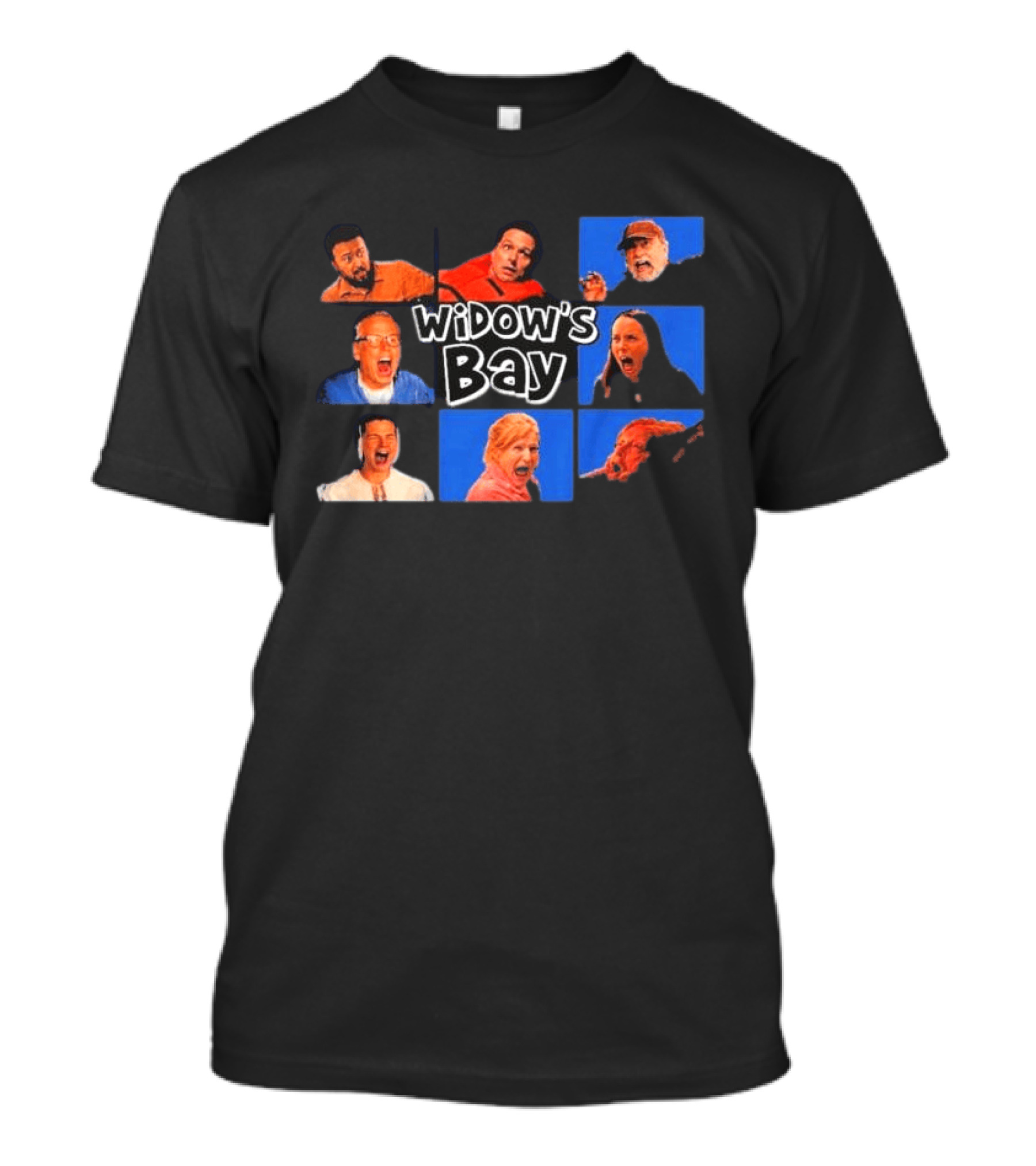 Widow's Bay Collage With Diverse Expressions T-Shirt