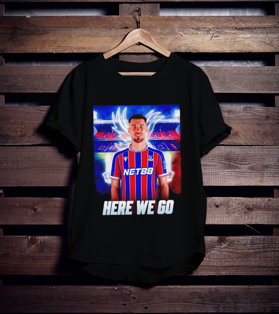 Oscar Mingueza NET88 Crystal Palace Here We Go T-Shirt