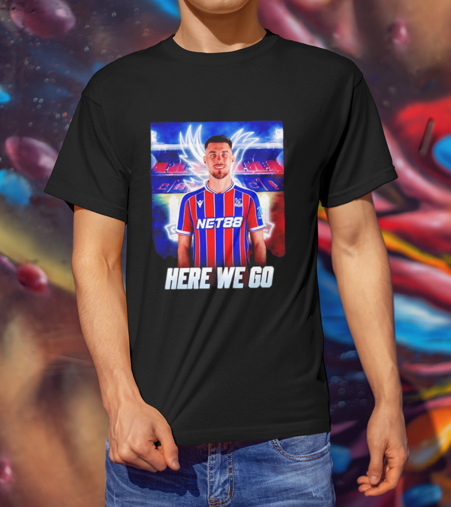 Oscar Mingueza NET88 Crystal Palace Here We Go T-Shirt