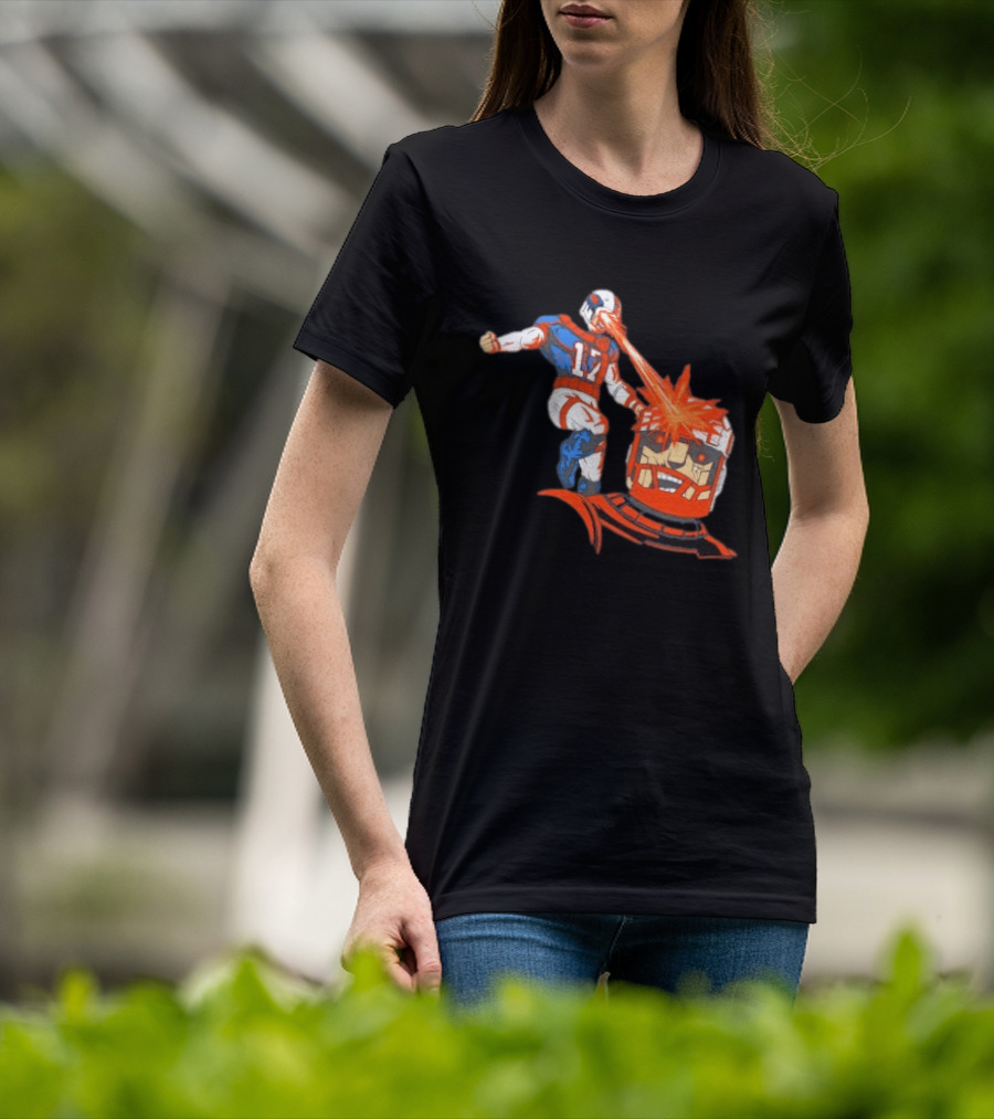 Buffalo Bills Josh Allen Laser Eye Superhero 17 Football Power T-Shirt