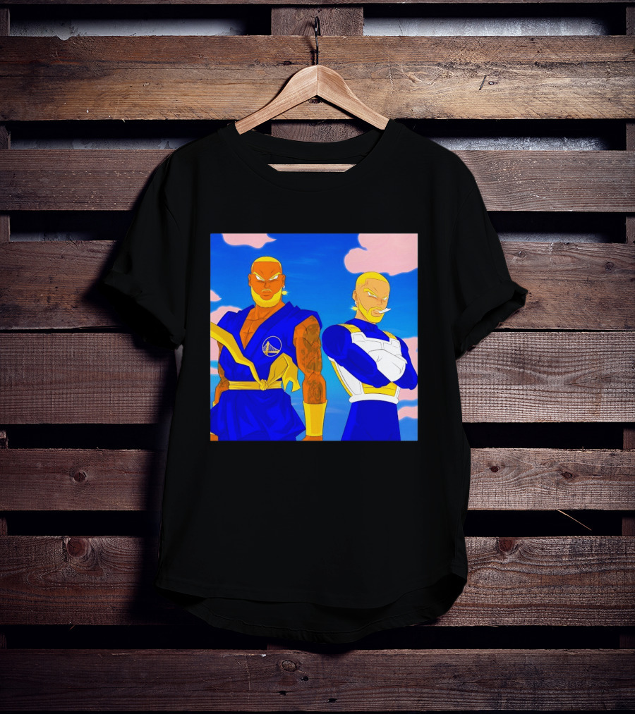 LeBron James Stephen Curry Golden State Warriors Anime Dragon Ball T-Shirt
