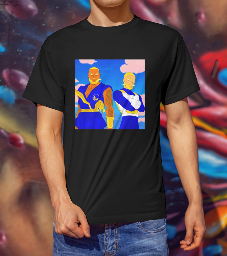 LeBron James Stephen Curry Golden State Warriors Anime Dragon Ball T-Shirt