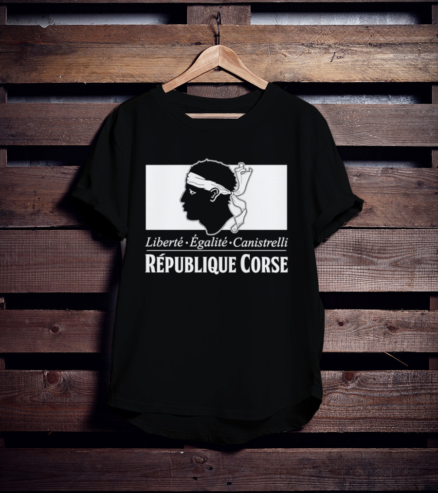 République Corse Liberté Égalité Canistrelli Banner T-Shirt