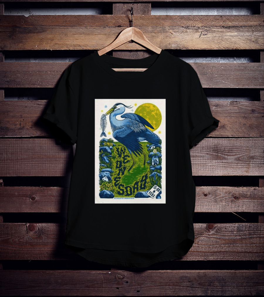 Wednesday 15 Aug 2026 Vera Groningen NL Heron Fantasy Of A Broken Heart T-Shirt