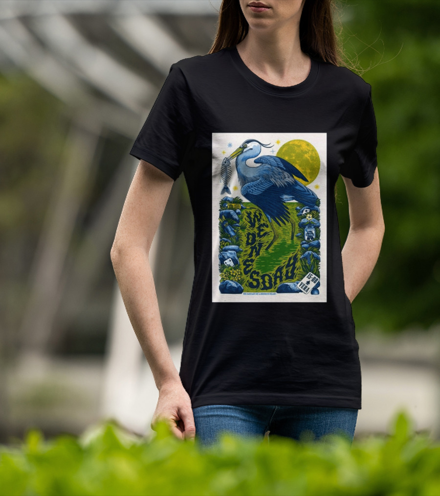 Wednesday 15 Aug 2026 Vera Groningen NL Heron Fantasy Of A Broken Heart T-Shirt