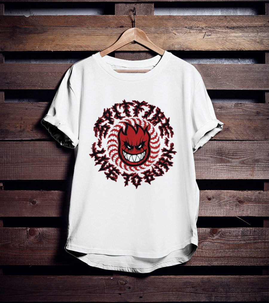 Spitfire Live To Burn Fireball Flamehead T-Shirt