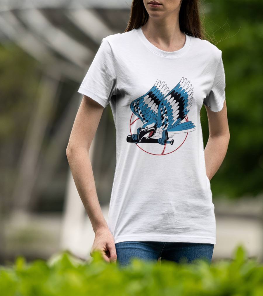 Toronto Blue Jays Flying Logo Majestic MLB Baseball Sportswear T-Shirt