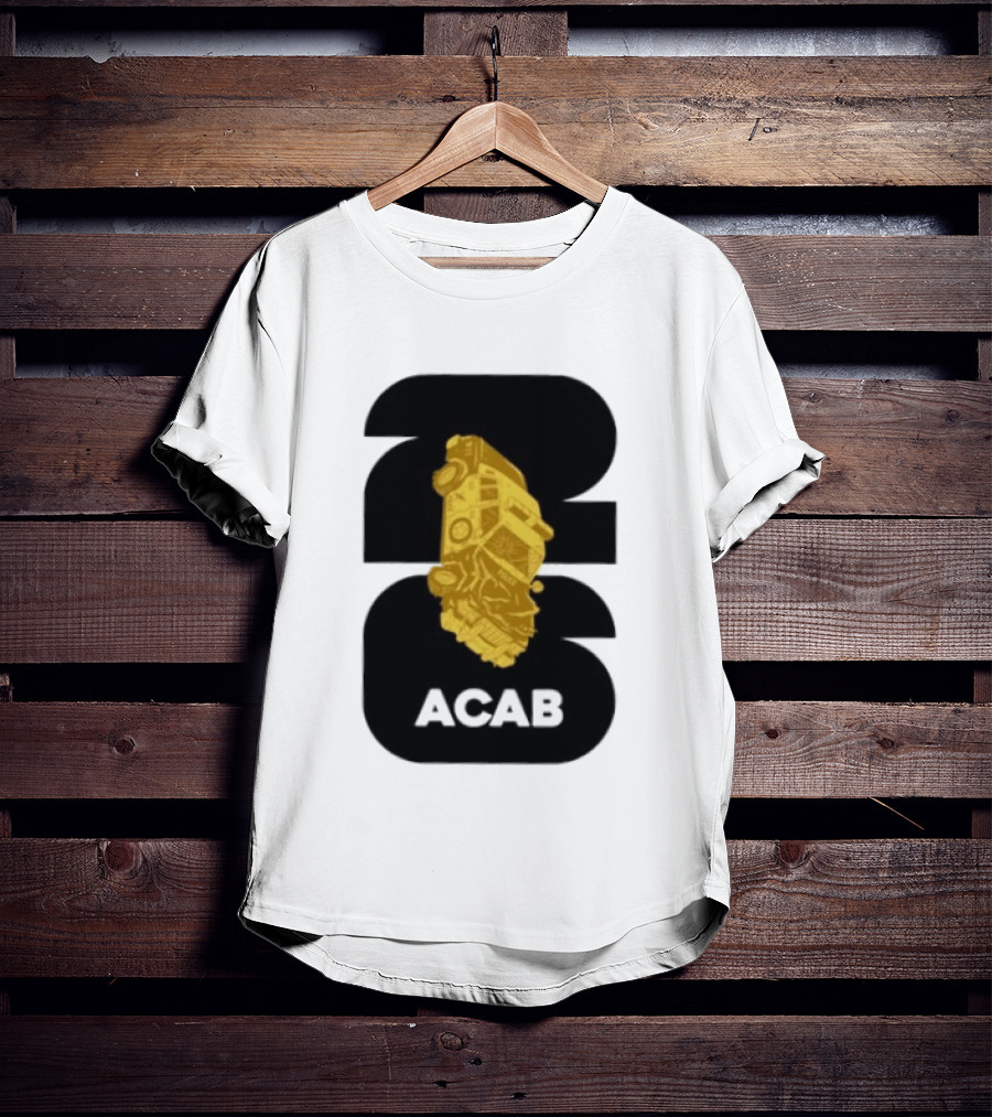 ACAB 1312 Upside Down Police Car Protest Abolition T-Shirt