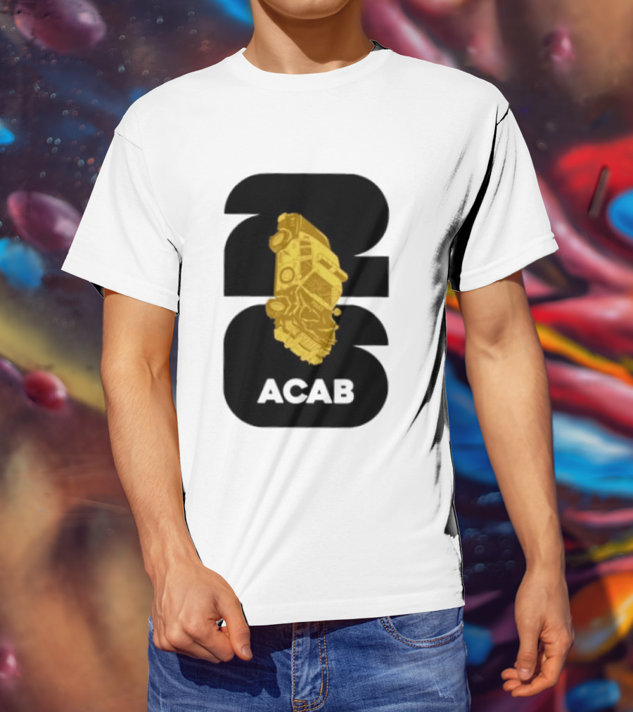ACAB 1312 Upside Down Police Car Protest Abolition T-Shirt
