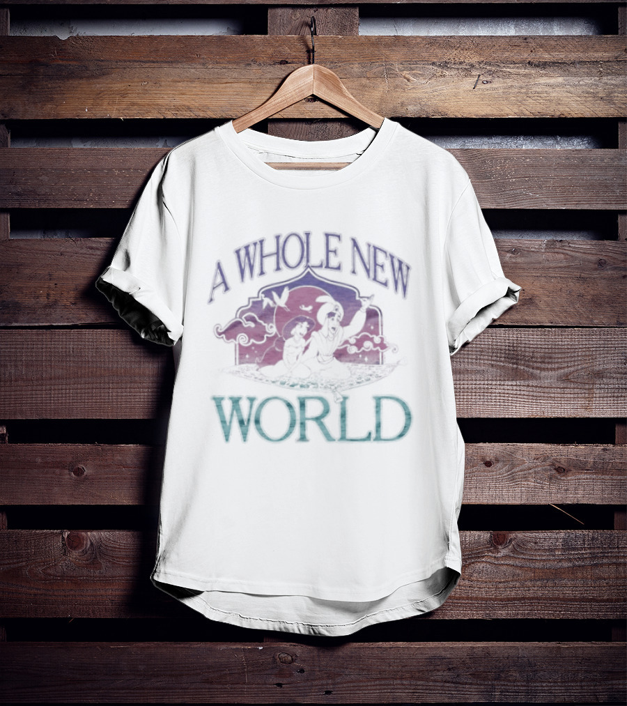 A Whole New World Aladdin Jasmine Disney Magic Carpet Ride T-Shirt