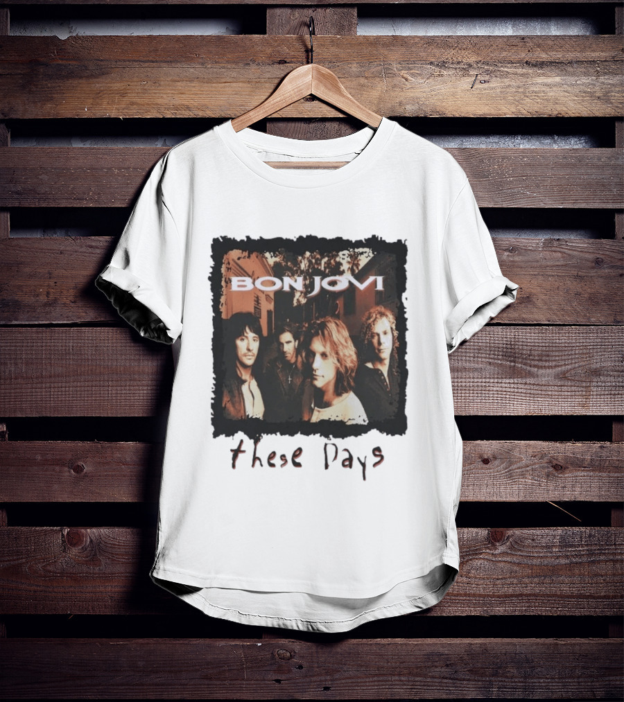 Bon Jovi These Days 1995 Tour Album Cover Band Members T-Shirt