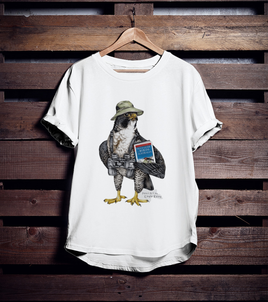 Brenda The Bird Er Field Guide To The Birds Of Australia Pencil Art By Kayla Reay T-Shirt