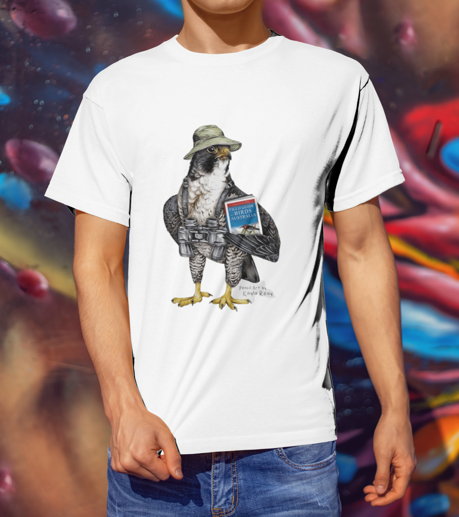 Brenda The Bird Er Field Guide To The Birds Of Australia Pencil Art By Kayla Reay T-Shirt