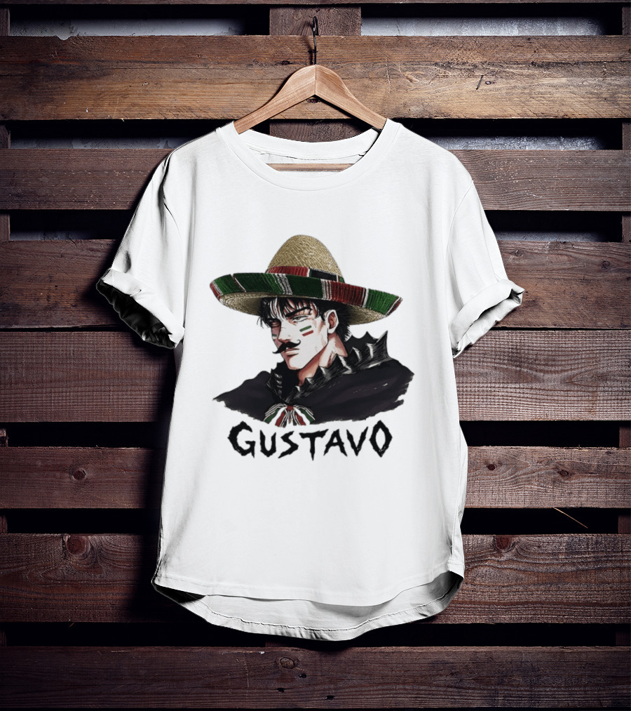 Gustavo Mexican Sombrero Anime T-Shirt