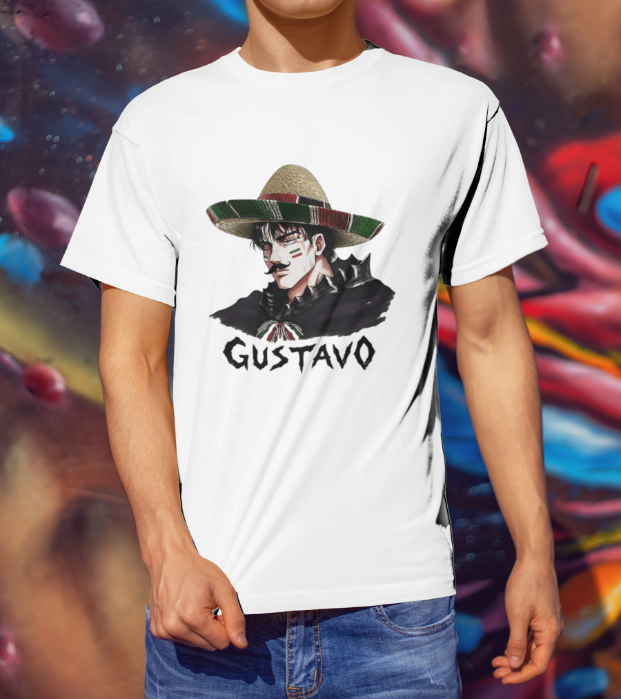 Gustavo Mexican Sombrero Anime T-Shirt