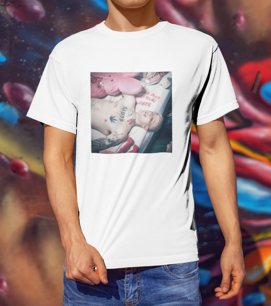 Lil Peep Come Over When You're Sober Emo Rap Album Cover T-Shirt